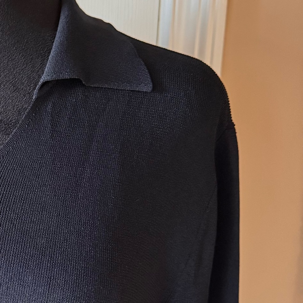 Pendleton Classic Black Women's Collared V-Neck K… - image 2